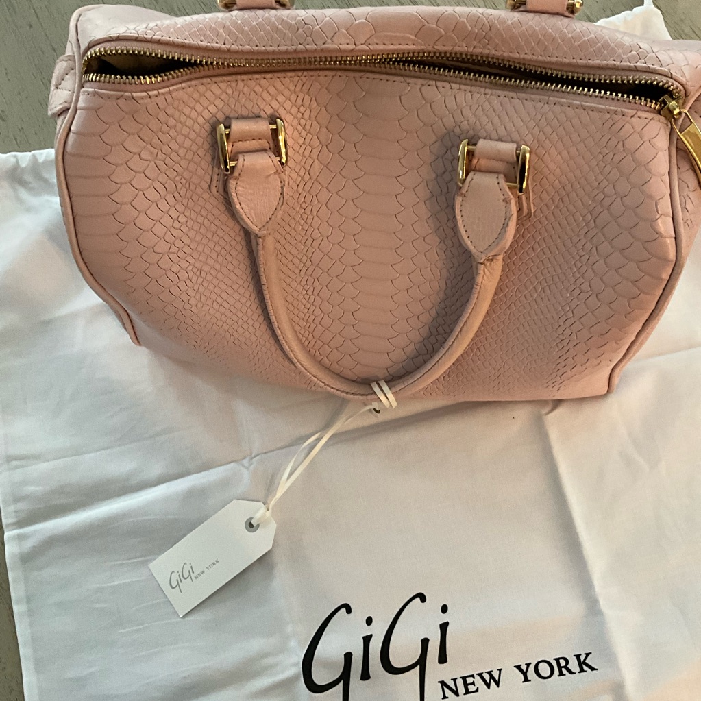 Gigi New York Blush Textured Satchel